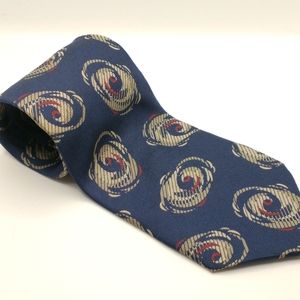 Vintage Valentino Silk Tie Navy